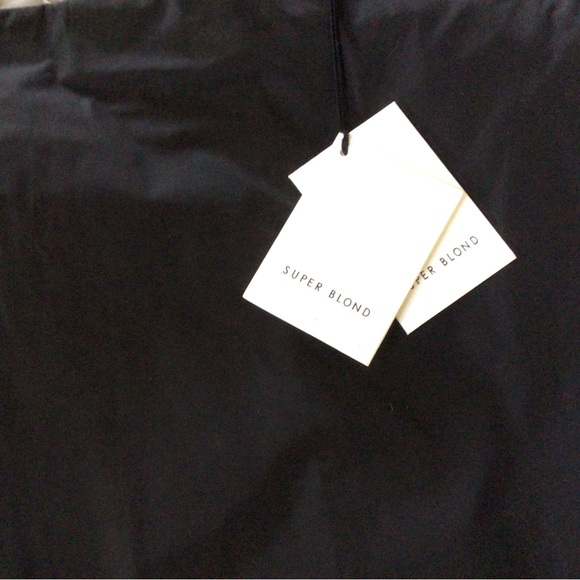 Super blond Tubo Skirt, Black, Size 38, New with tags - Picture 3 of 6